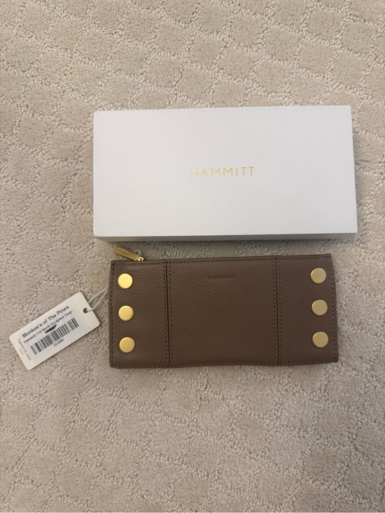 Hammitt Handbags - Hammitt 110 North sculpted Taupe wallet